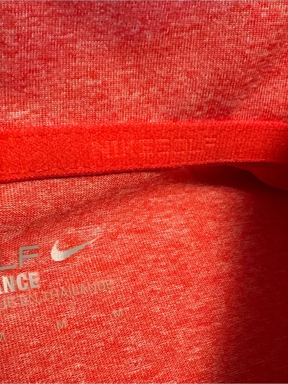 Nike Coral Polo with Red Side‎ Panels